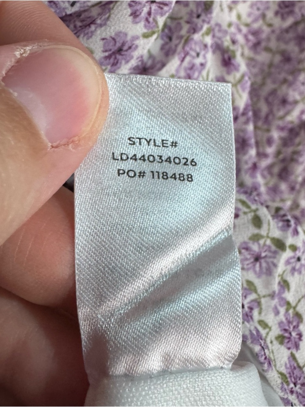 Lulu’s Lavender Floral Ruched Mini Dress Puff Sleeve Square Neck Women’s Large - Picture 9 of 9